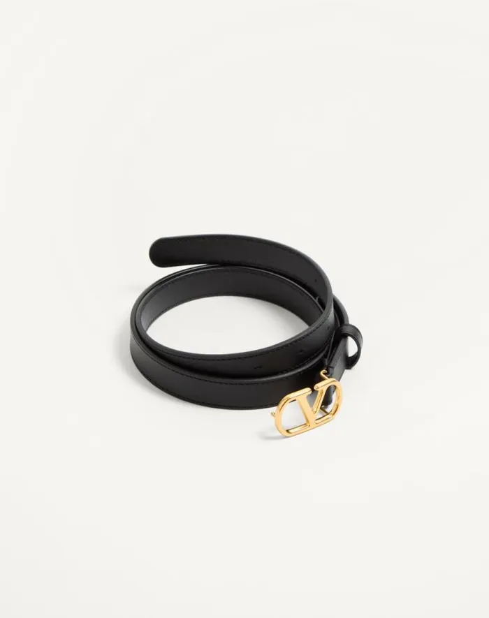Valentino Belts Woman Vlogo Signature Belt In Shiny Calfskin 20 Mm For Woman In Ivory Ivory Valentino Belts Woman Vlogo Signature Belt In Shiny Calfskin 20 Mm For Woman In Ivory Ivory