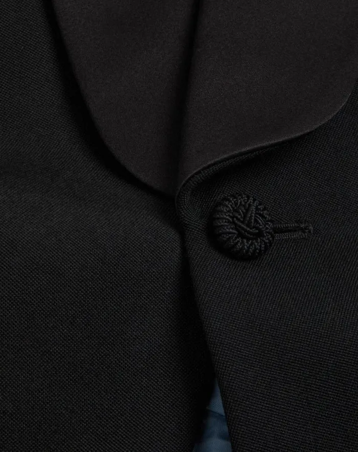 Valentino Coats And Blazers Man Wool Tuxedo Jacket For Man In Black Black Valentino Coats And Blazers Man Wool Tuxedo Jacket For Man In Black Black
