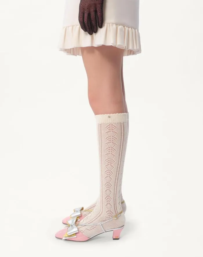 Valentino Dresses Woman Crepe Couture Short Dress For Woman In Ivory Ivory