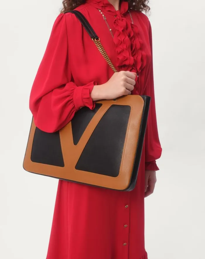 Valentino Dresses Woman Georgette Midi Dress For Woman In Red Red