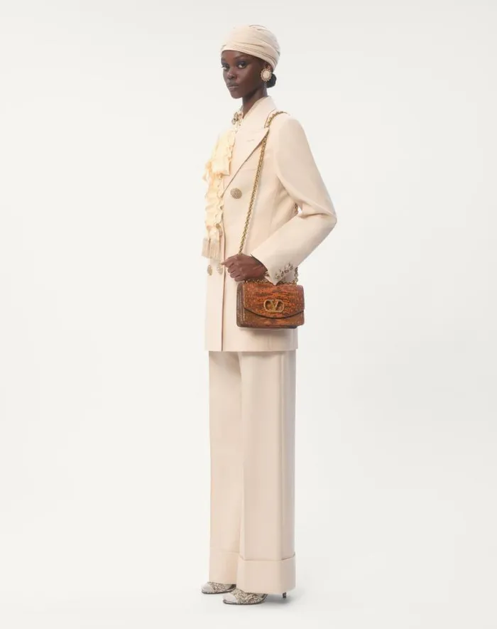 Valentino Jackets And Blazers Woman Blazer In Diagonal Dry Wool For Woman In Ivory Ivory Valentino Jackets And Blazers Woman Blazer In Diagonal Dry Wool For Woman In Ivory Ivory