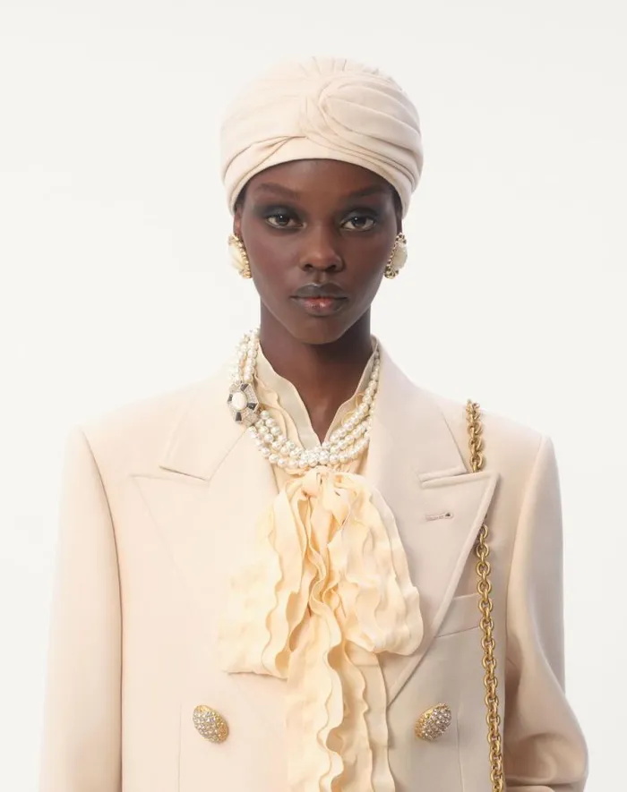 Valentino Jackets And Blazers Woman Blazer In Diagonal Dry Wool For Woman In Ivory Ivory Valentino Jackets And Blazers Woman Blazer In Diagonal Dry Wool For Woman In Ivory Ivory