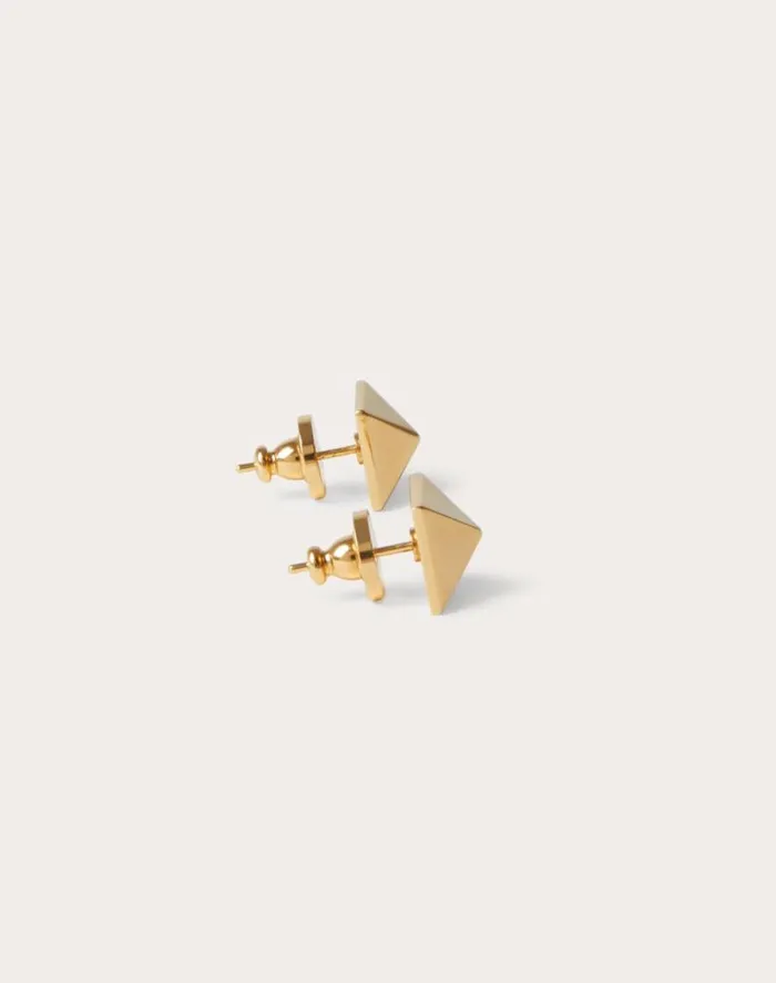 Valentino Jewelry Woman Rockstud Metal Earrings For Woman In Gold Gold Valentino Jewelry Woman Rockstud Metal Earrings For Woman In Gold Gold