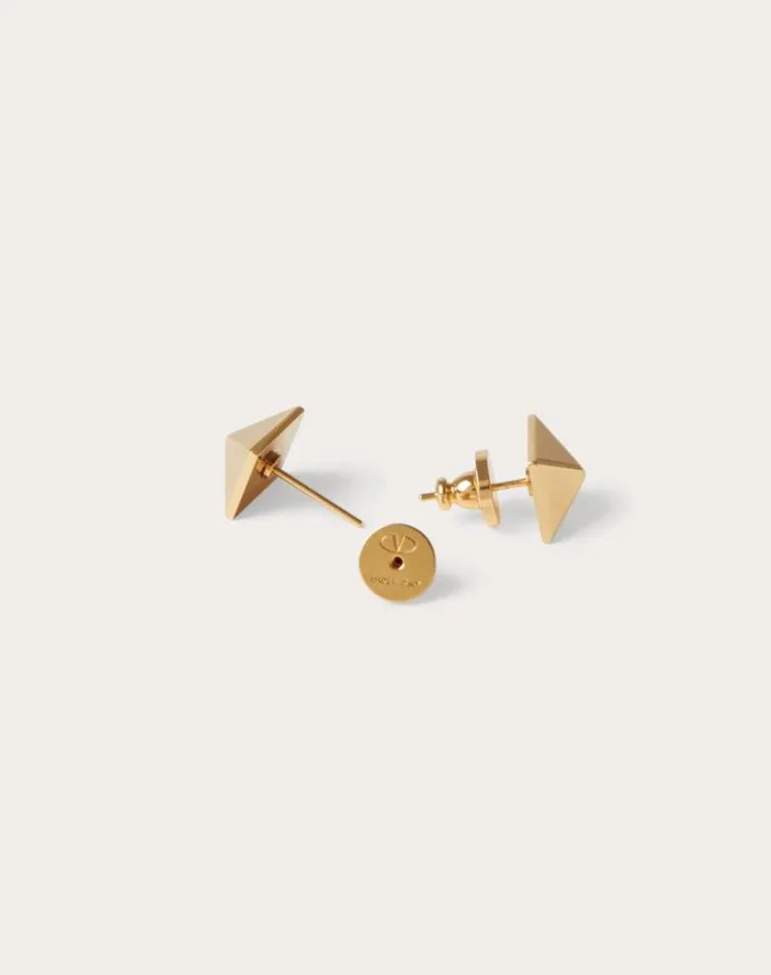 Valentino Jewelry Woman Rockstud Metal Earrings For Woman In Gold Gold Valentino Jewelry Woman Rockstud Metal Earrings For Woman In Gold Gold