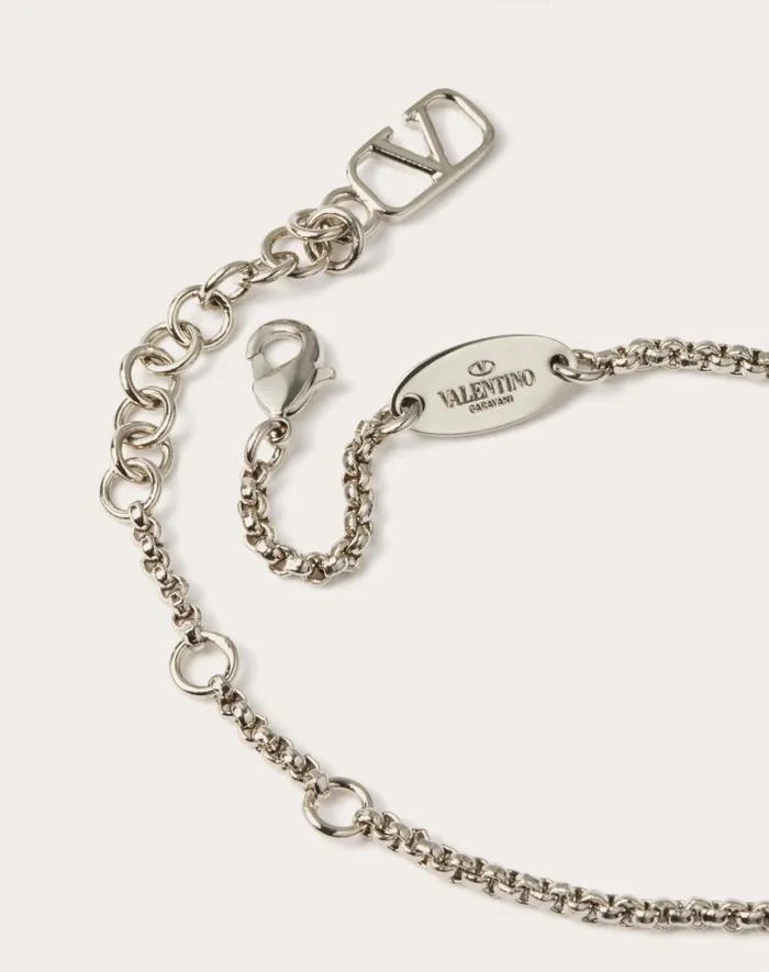 Valentino Jewelry Woman Vlogo Signature Bracelet In Metal And Swarovski Crystals For Woman In Gold Gold Valentino Jewelry Woman Vlogo Signature Bracelet In Metal And Swarovski Crystals For Woman In Gold Gold