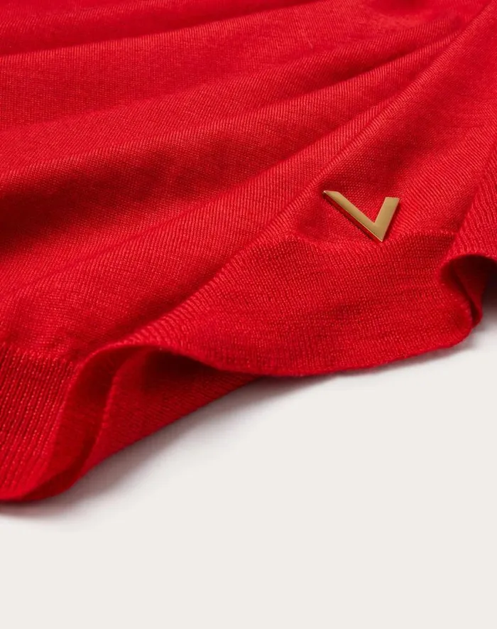 Valentino Knitwear Woman Cashmere Silk Jumper For Woman In Red Red Valentino Knitwear Woman Cashmere Silk Jumper For Woman In Red Red