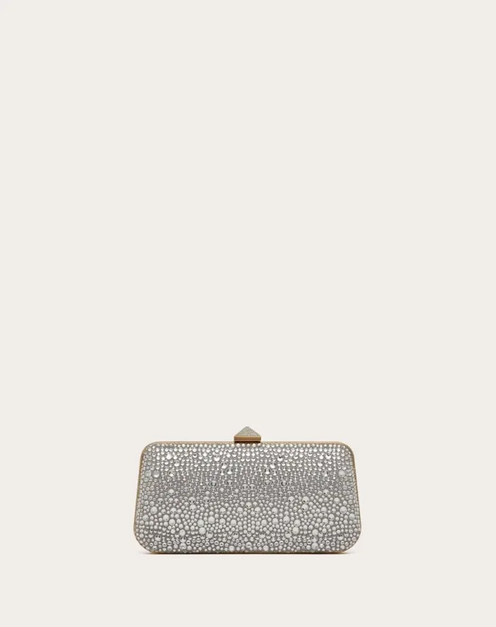 Valentino Mini Bags Woman Carry Secrets Rhinestone Minaudiere For Woman In Gold Quartz Gold Quartz Valentino Mini Bags Woman Carry Secrets Rhinestone Minaudiere For Woman In Gold Quartz Gold Quartz
