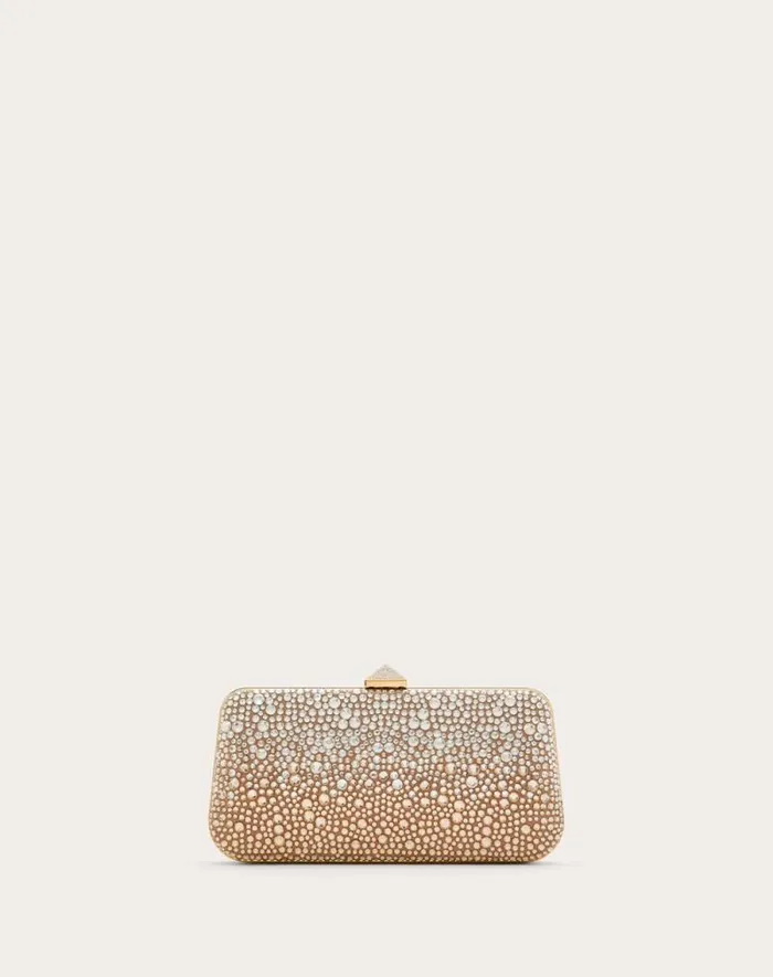Valentino Mini Bags Woman Carry Secrets Rhinestone Minaudiere For Woman In Gold Quartz Gold Quartz Valentino Mini Bags Woman Carry Secrets Rhinestone Minaudiere For Woman In Gold Quartz Gold Quartz
