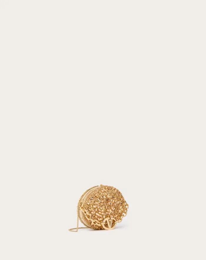 Valentino Mini Bags Woman Valentino Garavani Minaudiere Carry Secrets With Chain For Woman In Gold Gold