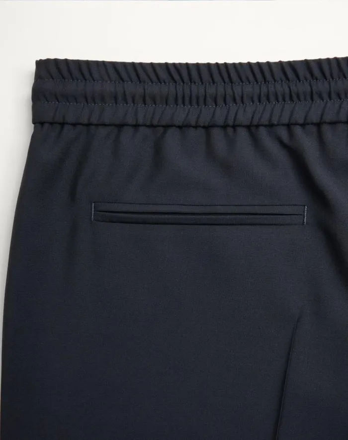 Valentino Pants And Shorts Man Wool Pants For Man In Dark Blue Dark Blue Valentino Pants And Shorts Man Wool Pants For Man In Dark Blue Dark Blue