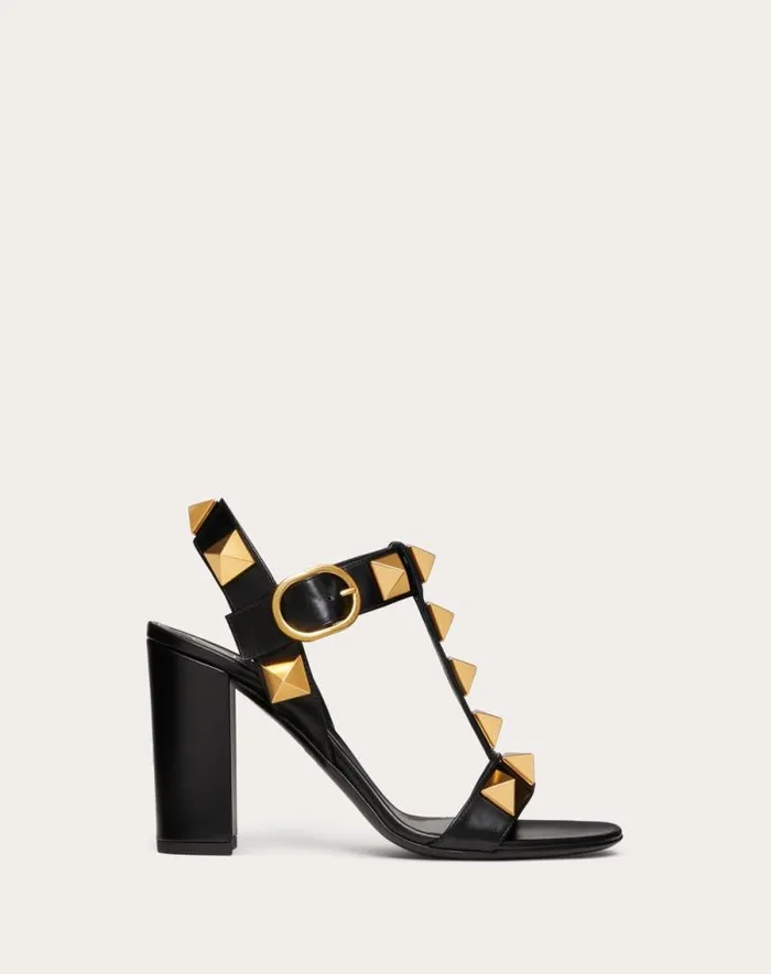 Valentino Sandals Woman Roman Stud Calfskin Sandal 90 Mm For Woman In Rose Cannelle Rose Cannelle Valentino Sandals Woman Roman Stud Calfskin Sandal 90 Mm For Woman In Rose Cannelle Rose Cannelle