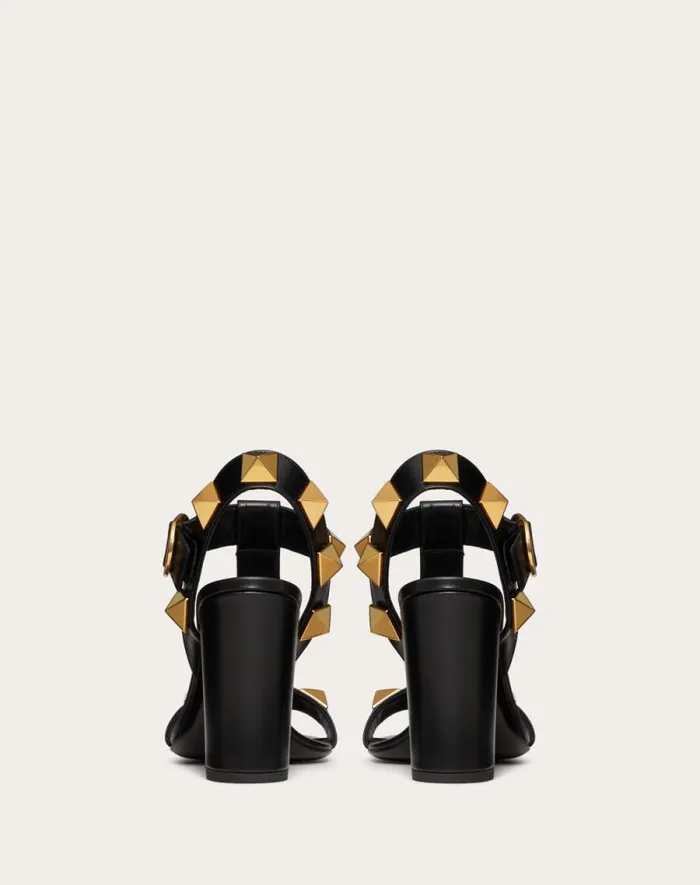 Valentino Sandals Woman Roman Stud Calfskin Sandal 90 Mm For Woman In Rose Cannelle Rose Cannelle Valentino Sandals Woman Roman Stud Calfskin Sandal 90 Mm For Woman In Rose Cannelle Rose Cannelle