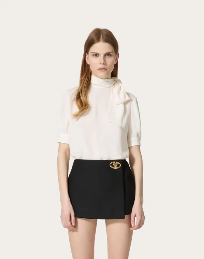 Valentino Shirts And Tops Woman Georgette Top For Woman In Red Red Valentino Shirts And Tops Woman Georgette Top For Woman In Red Red