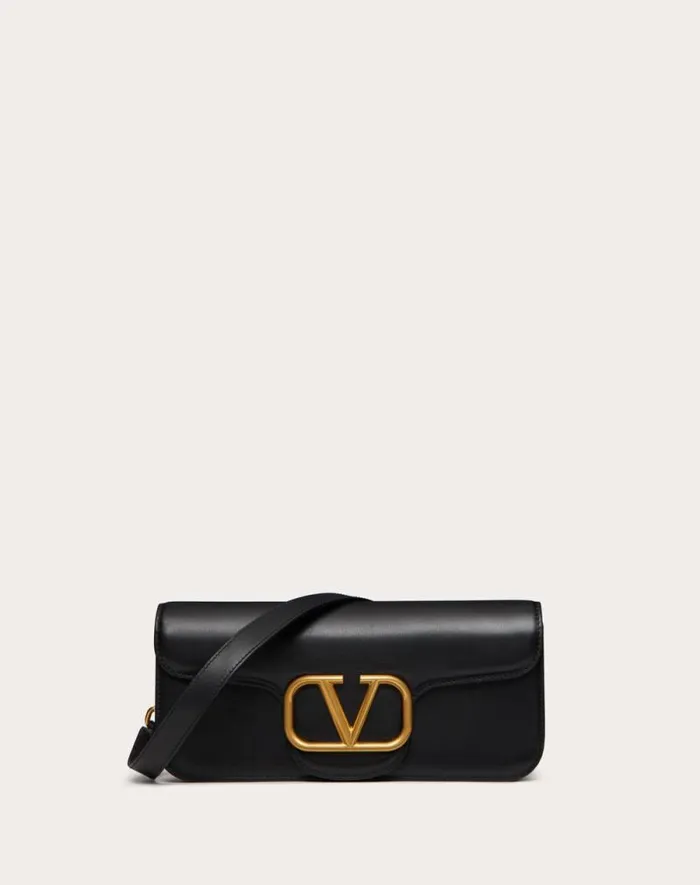 Valentino Shoulder Bags Man Loc Calfskin Crossbody Bag For Man In Black Black Valentino Shoulder Bags Man Loc Calfskin Crossbody Bag For Man In Black Black
