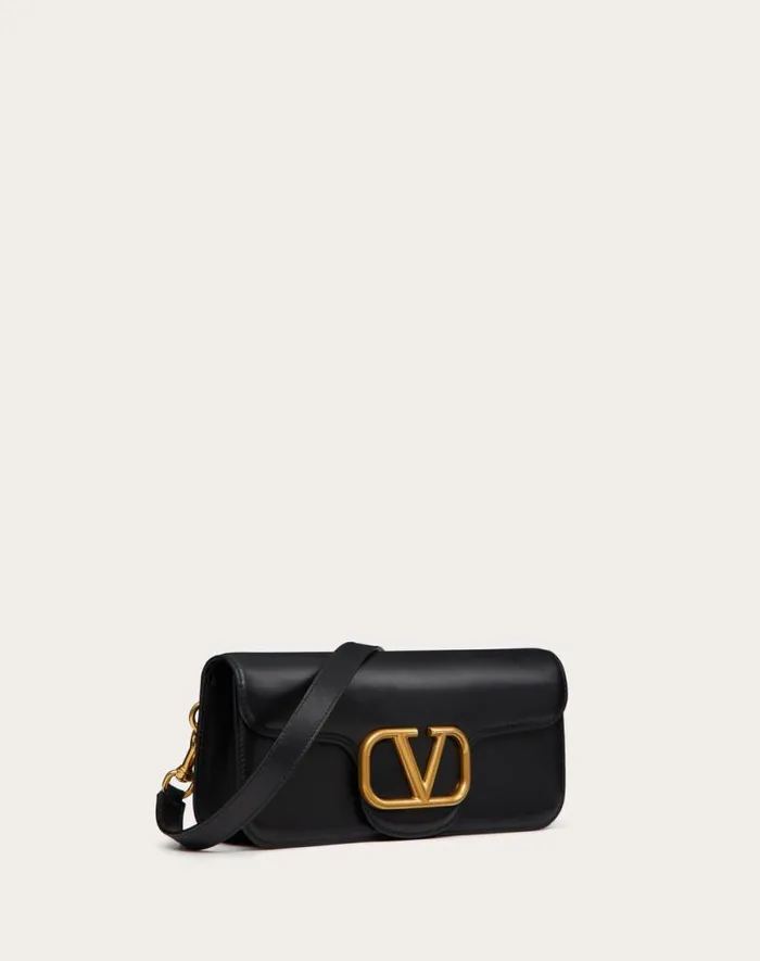 Valentino Shoulder Bags Man Loc Calfskin Crossbody Bag For Man In Black Black Valentino Shoulder Bags Man Loc Calfskin Crossbody Bag For Man In Black Black