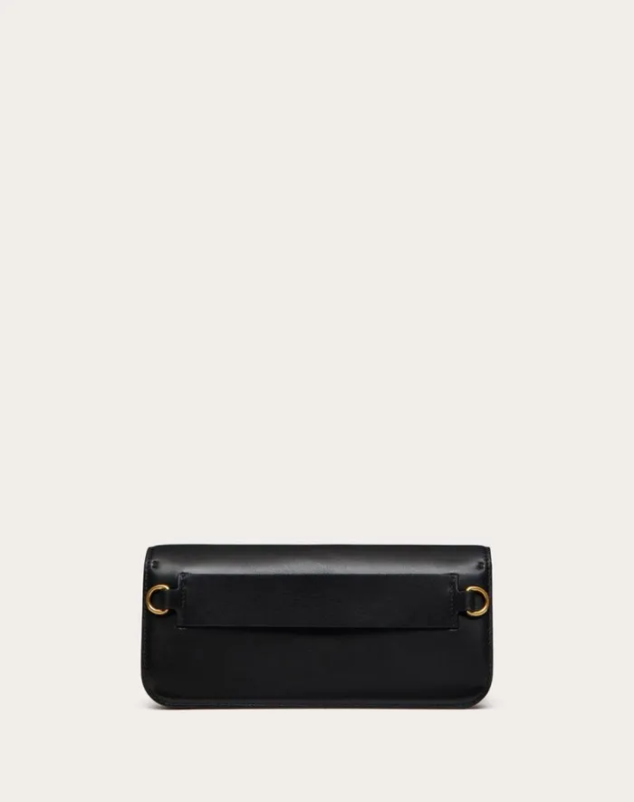 Valentino Shoulder Bags Man Loc Calfskin Crossbody Bag For Man In Black Black Valentino Shoulder Bags Man Loc Calfskin Crossbody Bag For Man In Black Black