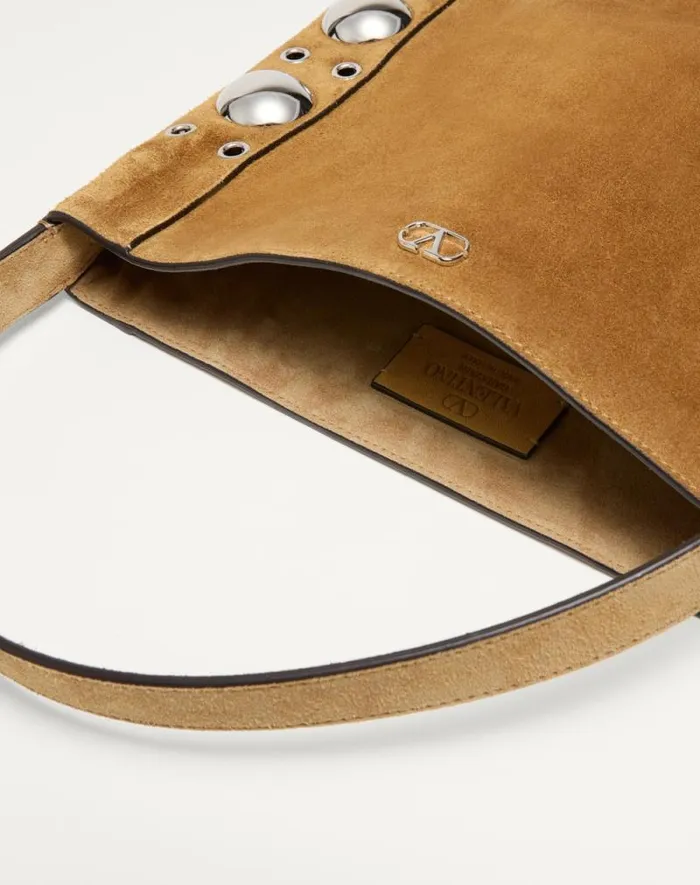Valentino Shoulder Bags WomanMan Valentino Garavani Nellcte Suede Shoulder Bag With Fringes For Man In Havana Beige Havana Beige Valentino Shoulder Bags WomanMan Valentino Garavani Nellcte Suede Shoulder Bag With Fringes For Man In Havana Beige Havana Beige