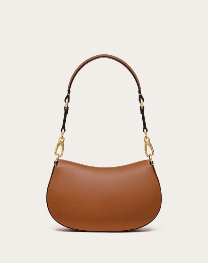 Valentino Shoulder Bags Woman Small Valentino Garavani Ohval Shoulder Bag In Nappa Calfskin For Woman In Ivory Ivory