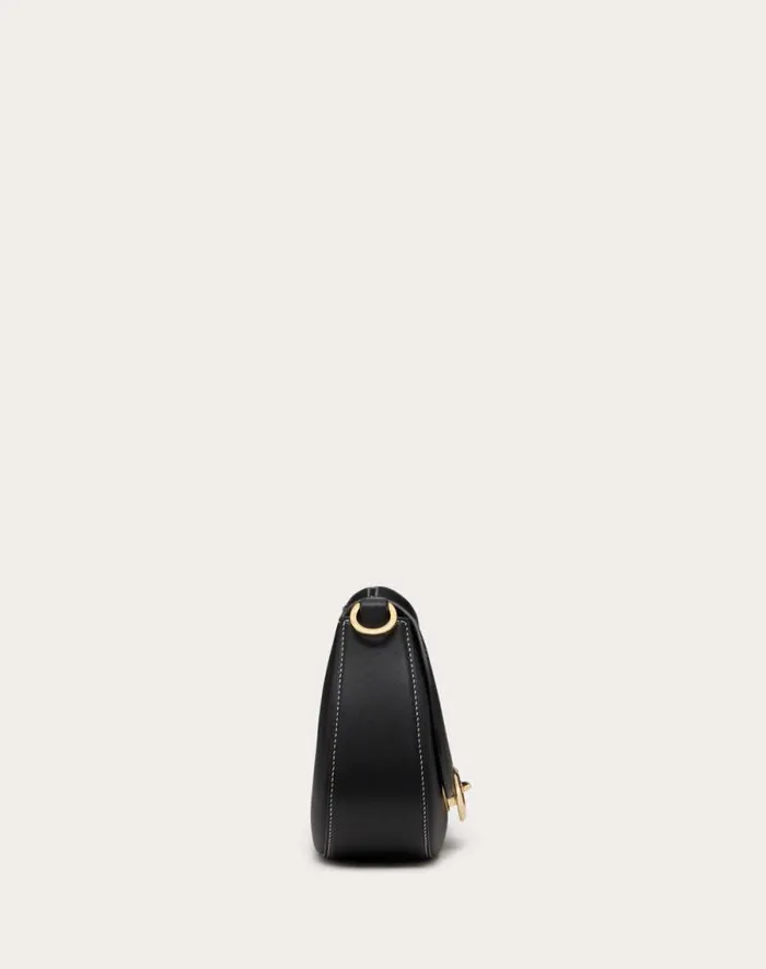 Valentino Shoulder Bags Woman Small Valentino Garavani Ohval Shoulder Bag In Nappa Calfskin For Woman In Ivory Ivory