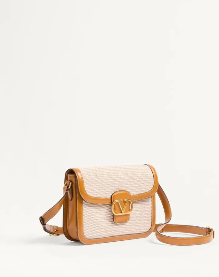 Valentino Shoulder Bags Woman Valentino Garavani 9to5 Canvas Shoulder Bag For Woman In Beige Beige Valentino Shoulder Bags Woman Valentino Garavani 9to5 Canvas Shoulder Bag For Woman In Beige Beige