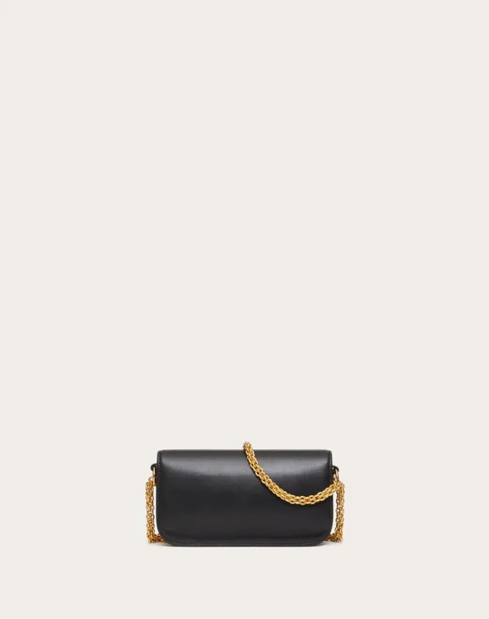 Valentino Shoulder Bags Woman Valentino Garavani Loc Small Shoulder Bag In Calfskin For Woman In Light Ivory Light Ivory