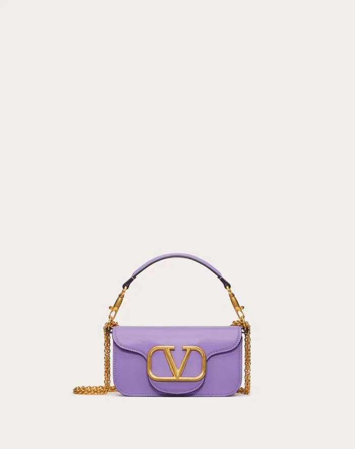 Valentino Shoulder Bags Woman Valentino Garavani Loc Small Shoulder Bag In Calfskin For Woman In Light Ivory Light Ivory