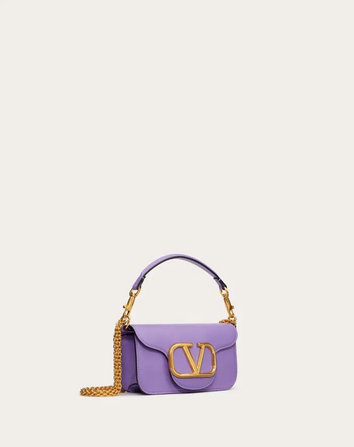 Valentino Shoulder Bags Woman Valentino Garavani Loc Small Shoulder Bag In Calfskin For Woman In Light Ivory Light Ivory