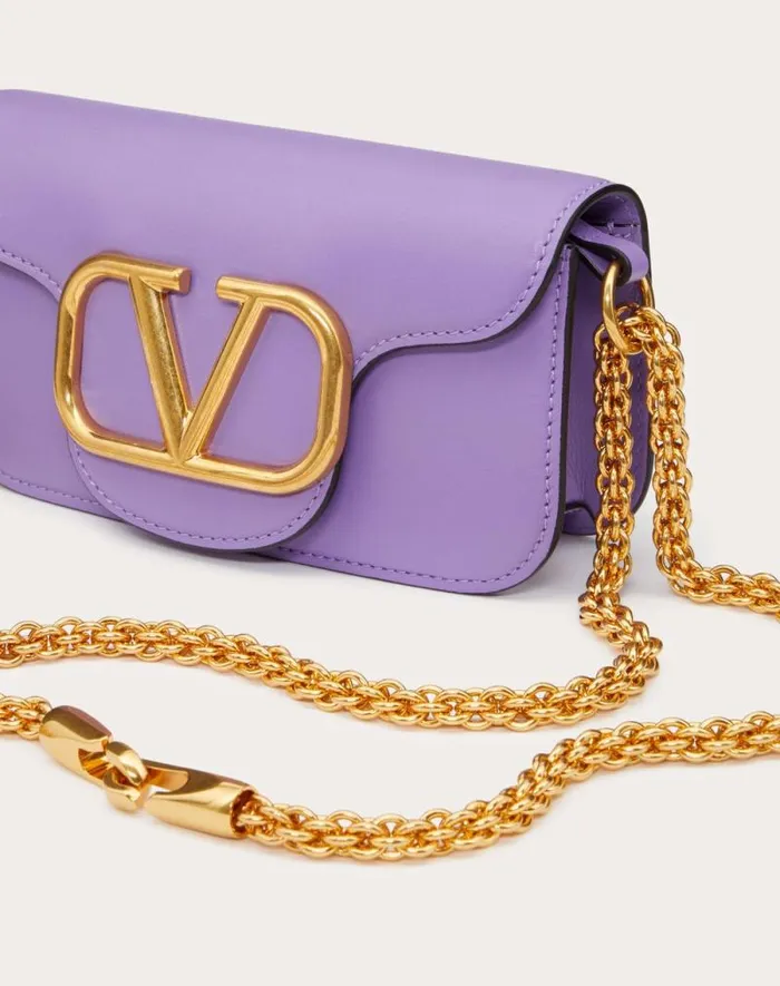 Valentino Shoulder Bags Woman Valentino Garavani Loc Small Shoulder Bag In Calfskin For Woman In Light Ivory Light Ivory