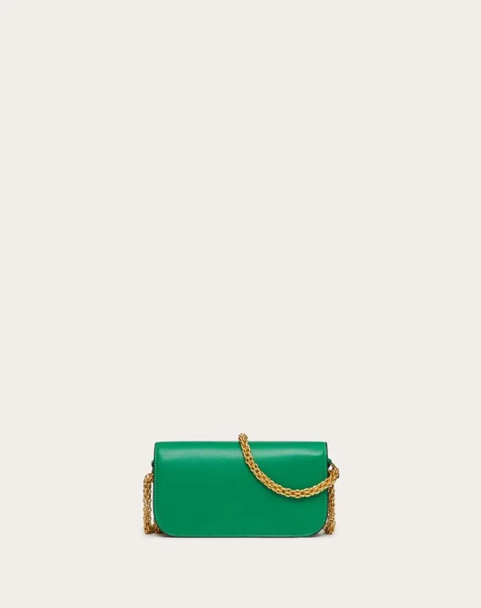 Valentino Shoulder Bags Woman Valentino Garavani Loc Small Shoulder Bag In Calfskin For Woman In Light Ivory Light Ivory