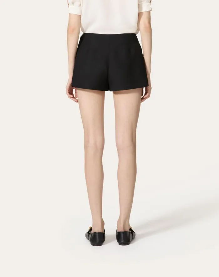 Valentino Skirts Woman Crepe Couture Skort For Woman In Navy Navy Valentino Skirts Woman Crepe Couture Skort For Woman In Navy Navy