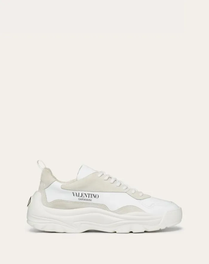 Valentino Sneakers Man Gumboy Calfskin Sneaker For Man In Black Black