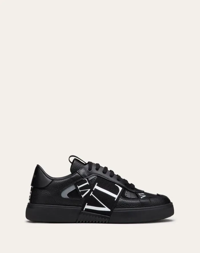 Valentino Sneakers Man Lowtop Calfskin Vl7n Sneaker With Bands For Man In Whiteicepastel Grey Whiteicepastel Grey Valentino Sneakers Man Lowtop Calfskin Vl7n Sneaker With Bands For Man In Whiteicepastel Grey Whiteicepastel Grey