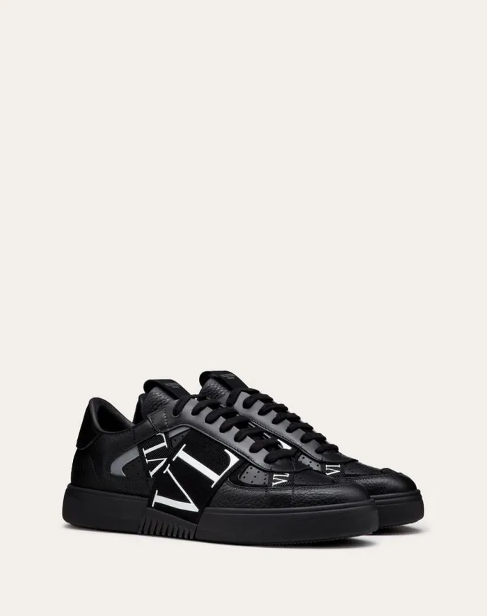 Valentino Sneakers Man Lowtop Calfskin Vl7n Sneaker With Bands For Man In Whiteicepastel Grey Whiteicepastel Grey Valentino Sneakers Man Lowtop Calfskin Vl7n Sneaker With Bands For Man In Whiteicepastel Grey Whiteicepastel Grey