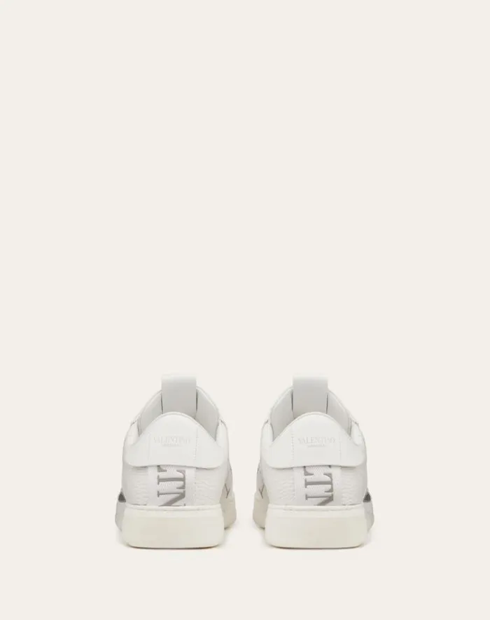 Valentino Sneakers Man Lowtop Calfskin Vl7n Sneaker With Bands For Man In Whiteicepastel Grey Whiteicepastel Grey Valentino Sneakers Man Lowtop Calfskin Vl7n Sneaker With Bands For Man In Whiteicepastel Grey Whiteicepastel Grey