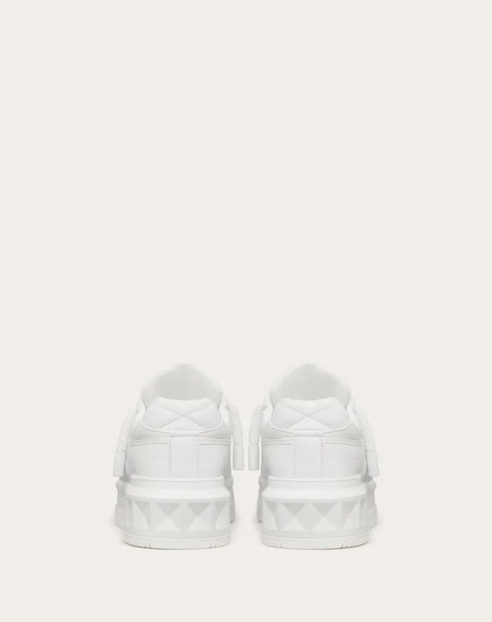 Valentino Sneakers Man One Stud Xl Nappa Leather Lowtop Sneaker For Man In White White Valentino Sneakers Man One Stud Xl Nappa Leather Lowtop Sneaker For Man In White White