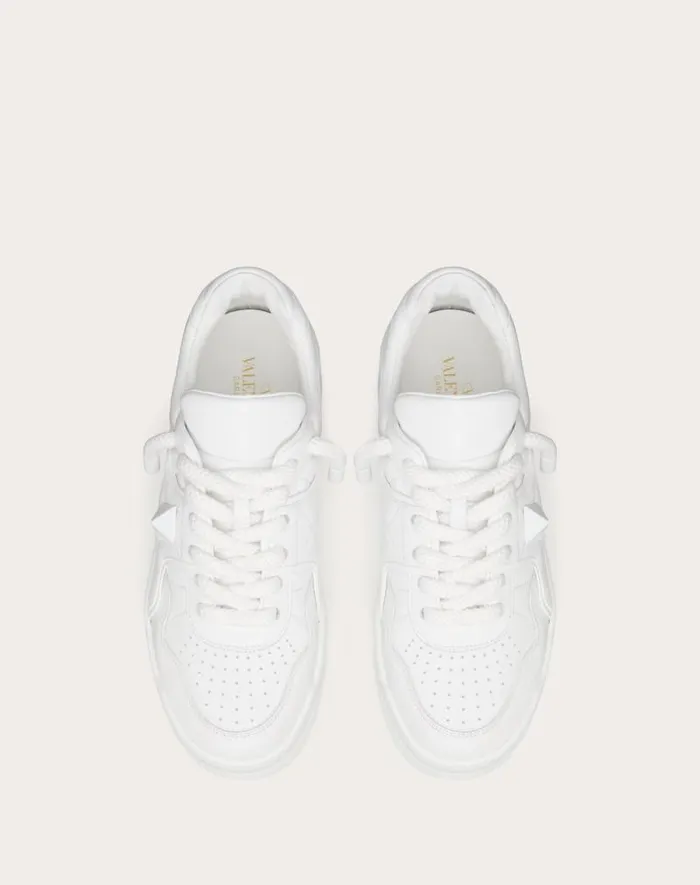 Valentino Sneakers Man One Stud Xl Nappa Leather Lowtop Sneaker For Man In White White Valentino Sneakers Man One Stud Xl Nappa Leather Lowtop Sneaker For Man In White White