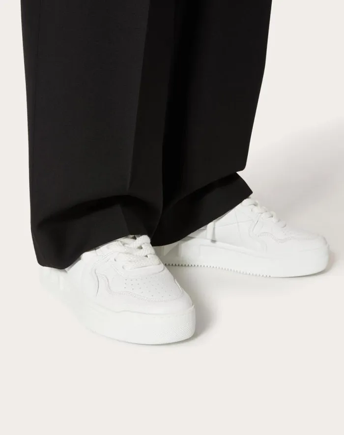 Valentino Sneakers Man One Stud Xl Nappa Leather Lowtop Sneaker For Man In White White Valentino Sneakers Man One Stud Xl Nappa Leather Lowtop Sneaker For Man In White White