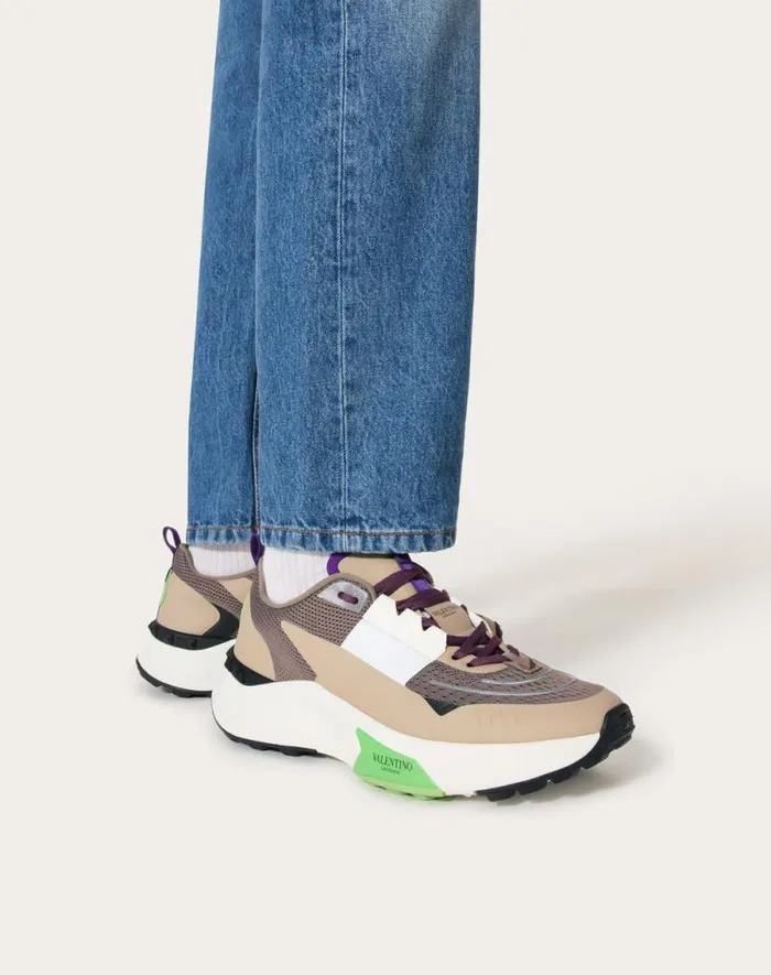 Valentino Sneakers Man True Act Low Top Sneaker In Mesh And Rubberized Fabric For Man In Claybeigewhitemintblack Claybeigewhitemintblack Valentino Sneakers Man True Act Low Top Sneaker In Mesh And Rubberized Fabric For Man In Claybeigewhitemintblack Claybeigewhitemintblack