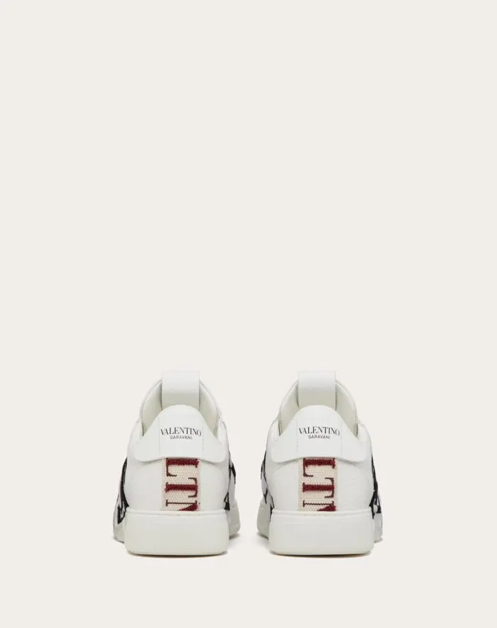 Valentino Sneakers Man Vl7n Lowtop In Banded Calfskin Sneaker For Man In Whiteblackmintruby Whiteblackmintruby Valentino Sneakers Man Vl7n Lowtop In Banded Calfskin Sneaker For Man In Whiteblackmintruby Whiteblackmintruby