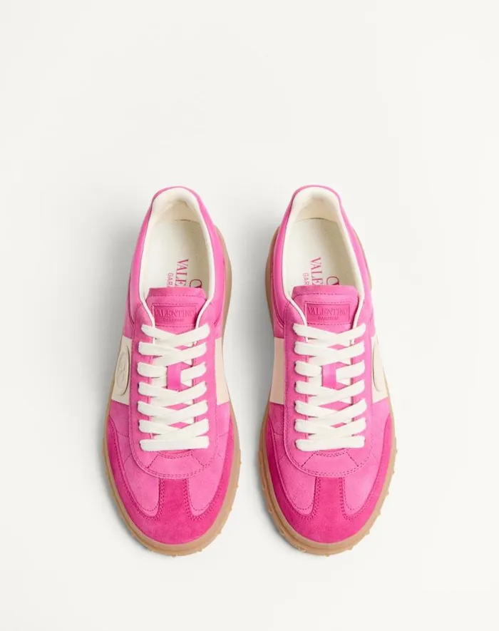 Valentino Sneakers Woman Upvillage Crosta Sneaker For Woman In Sweet Pinkgreenglace Sweet Pinkgreenglace