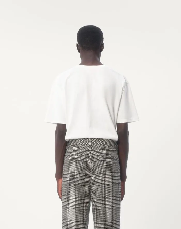 Valentino Tshirts And Sweatshirts Man Cotton Tshirt With Chez Valentino Print For Man In Red Red Valentino Tshirts And Sweatshirts Man Cotton Tshirt With Chez Valentino Print For Man In Red Red