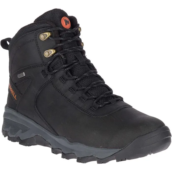 Vego Thermo Mid Leather Waterproof Black Men Merrell Boots Vego Thermo Mid Leather Waterproof Black Men Merrell Boots
