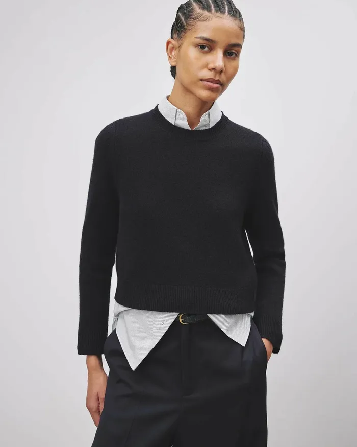 VENUS SWEATER Dark Navy Women Nili Lotan Knits and Sweaters