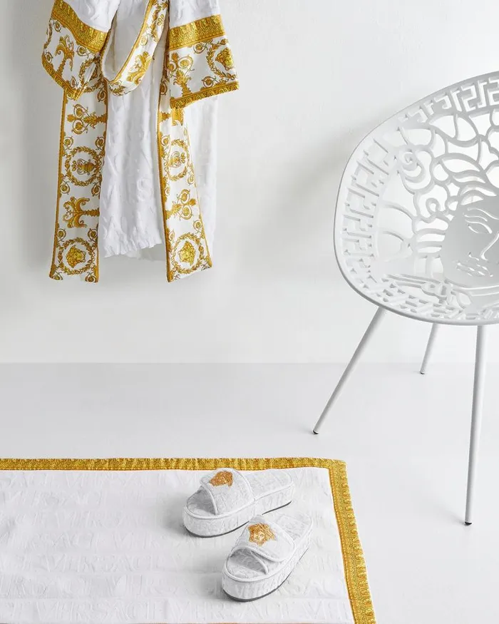 Versace Allover Slippers White Home and Lifestyle Versace Slippers