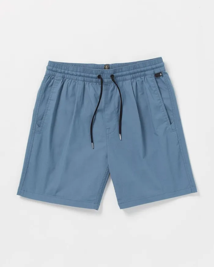Villa Rue Elastic Waist Short 8211 Blueberry Mens Volcom Shorts