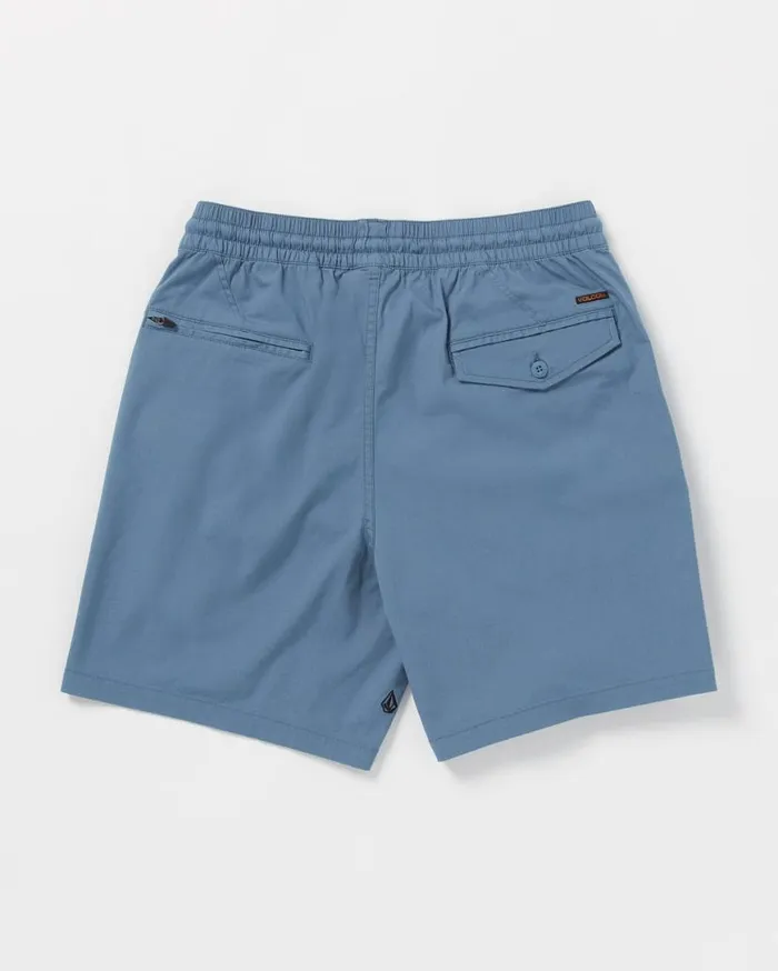 Villa Rue Elastic Waist Short 8211 Blueberry Mens Volcom Shorts