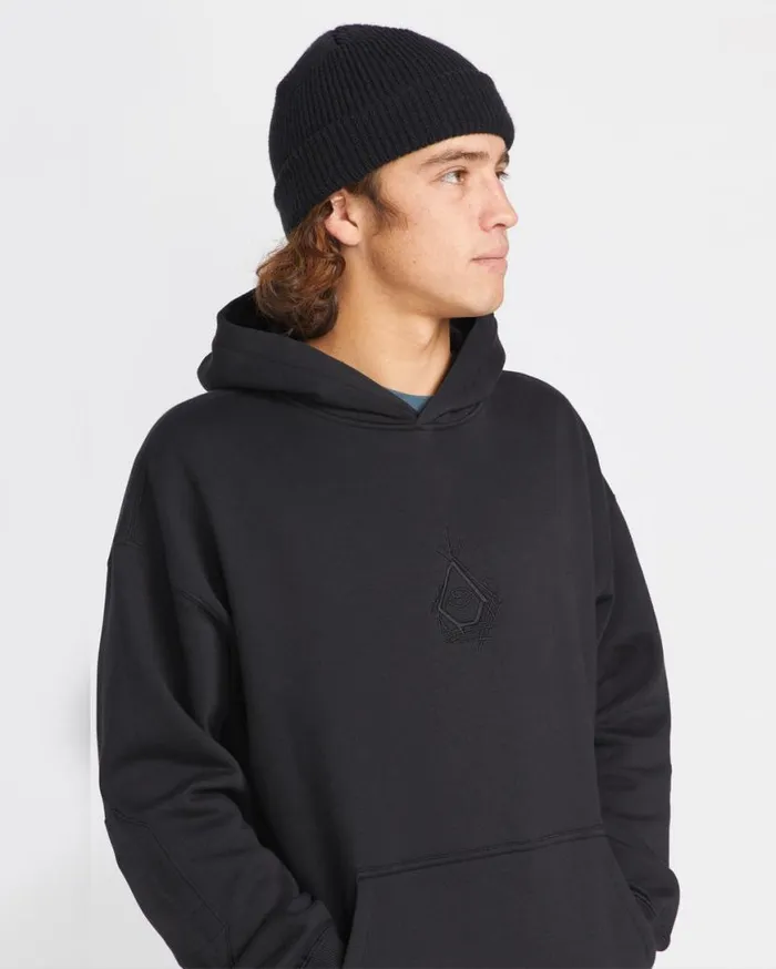 Volcom Japan By Bryan Iguchi Pullover Hoodie 8211 Black Mens Volcom Hoodies and Sweatshirts