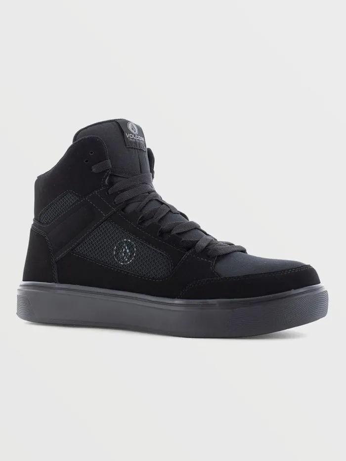 Volcom Workwear Evolve High Top Shoes 8211 Black Mens Volcom Workwear Shoes