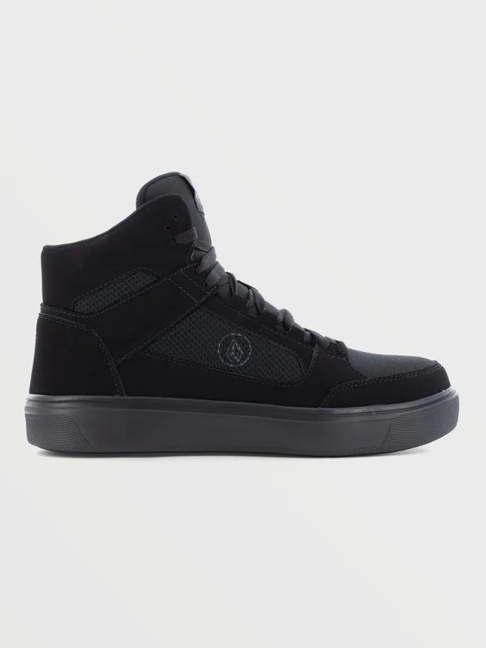 Volcom Workwear Evolve High Top Shoes 8211 Black Mens Volcom Workwear Shoes