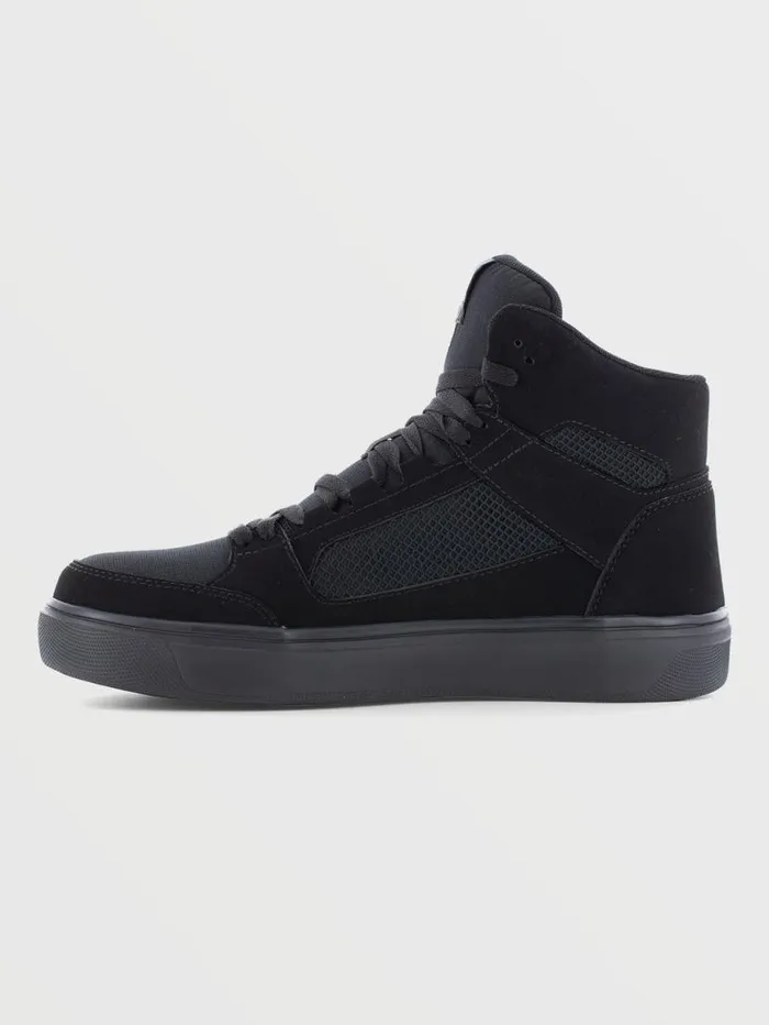 Volcom Workwear Evolve High Top Shoes 8211 Black Mens Volcom Workwear Shoes